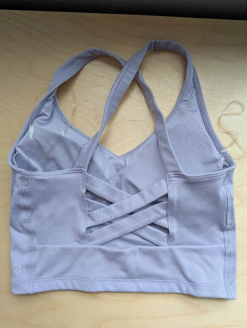 Gilly Hicks Recharge Strappy Cross Back Longline Sports Bra Periwinkle Small
